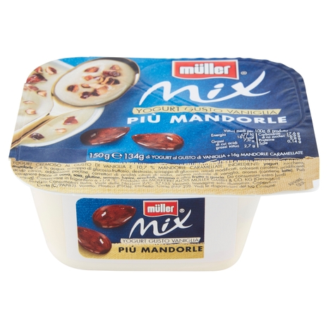 Mix Yogurt Gusto Vaniglia più Mandorle, 150 g